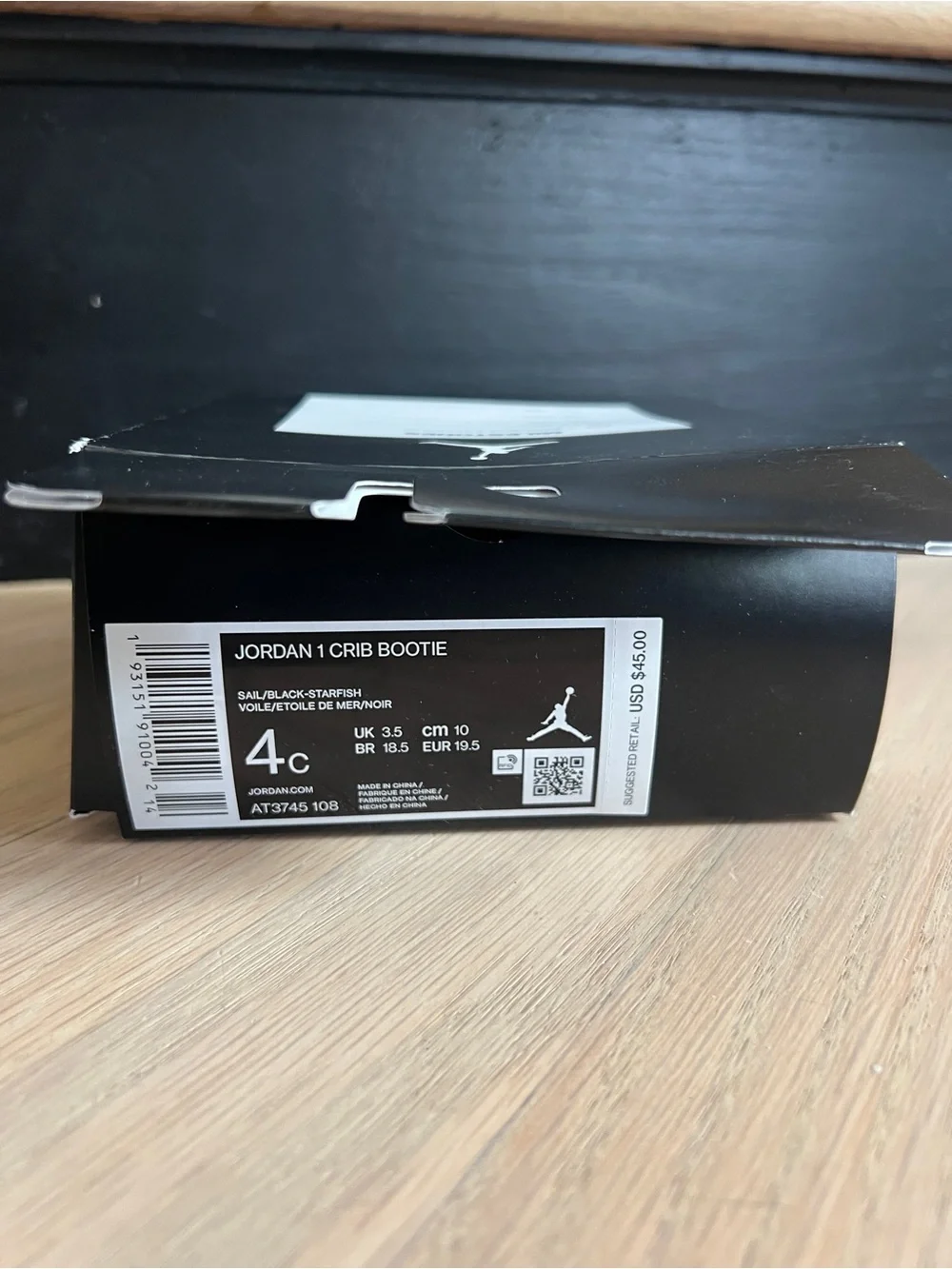 Jordan Baby/Toddler Shoes - Black White Orange